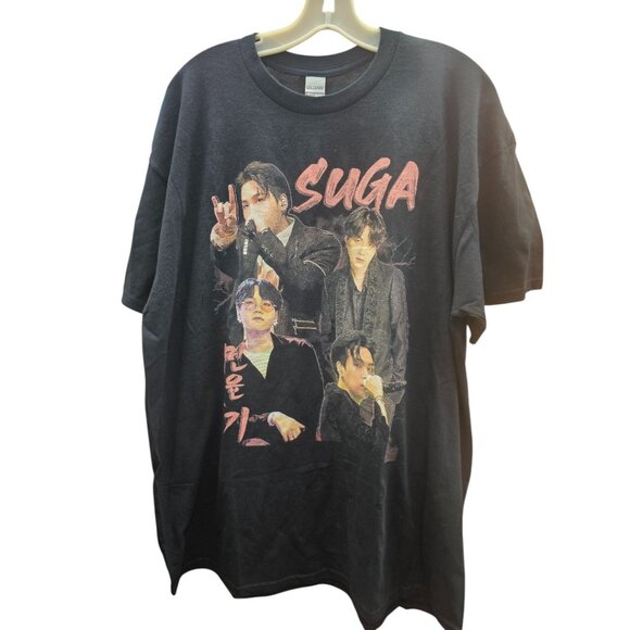 BTS Suga Graphic Heavy Cotton Tee Shirt (2XL) - Picture 2 of 6